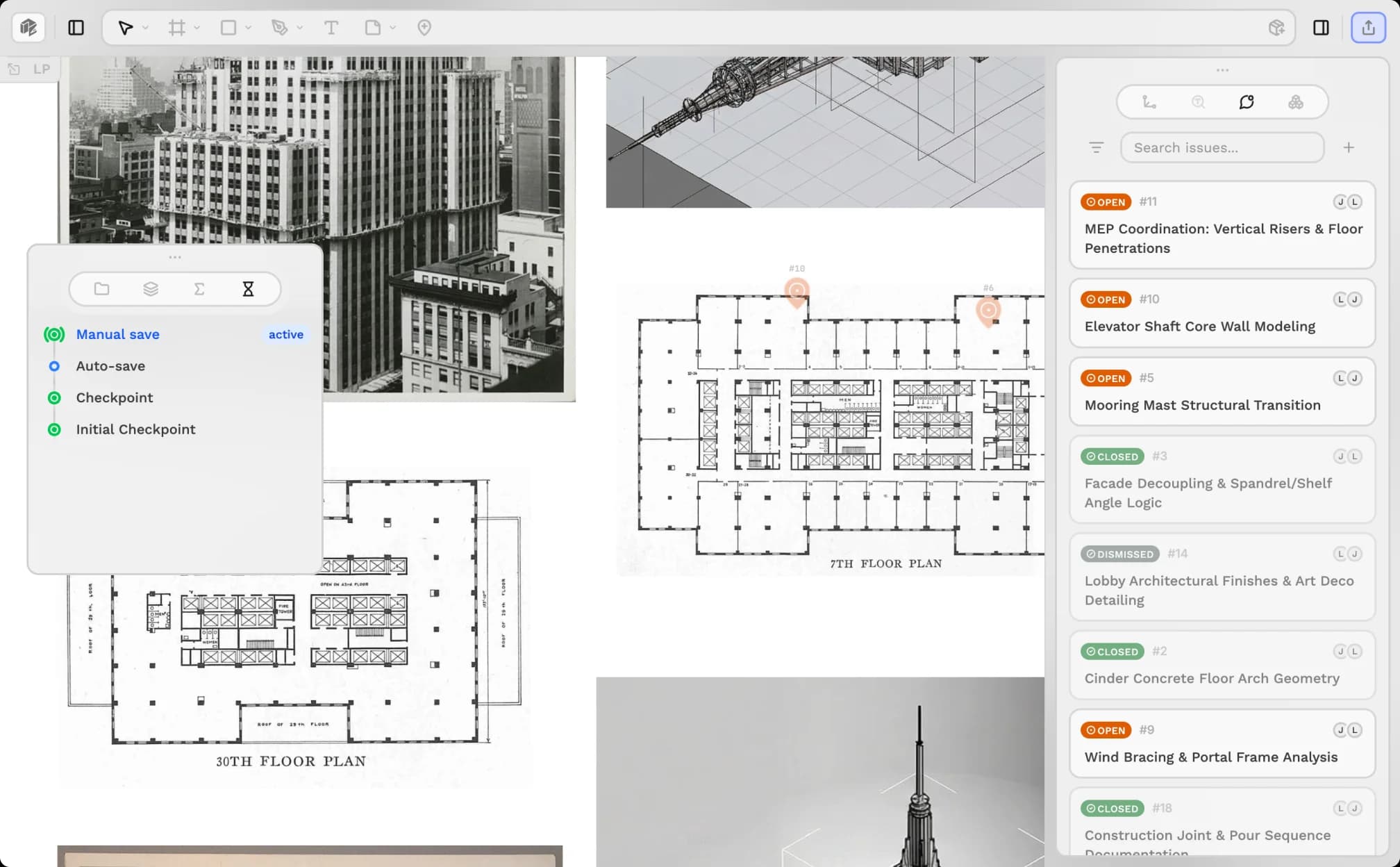 Showcase of Issues listing and Version Control on Scopture