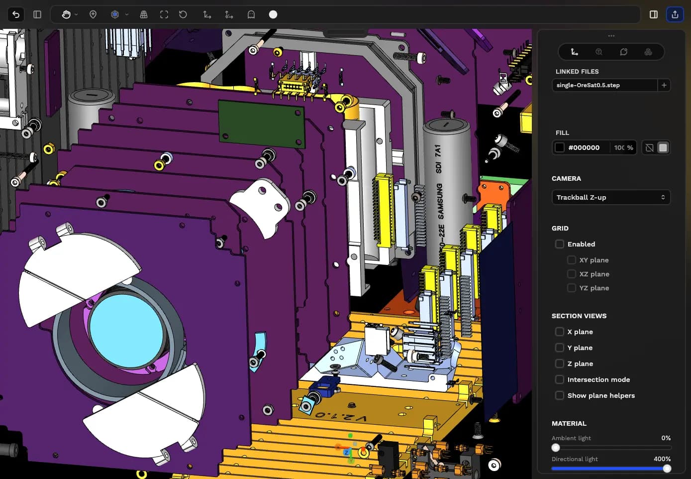 An engineering model open for interactive inspection in Scopture